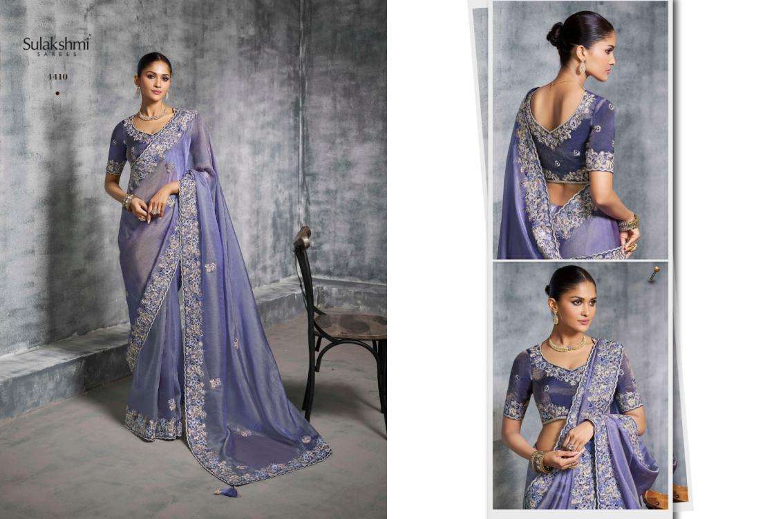 Sulakshmi Presents Kashira 4401-4412 Rangoli Satin Occasion Wear Sarees Catalog Wholesaler And Exporter 