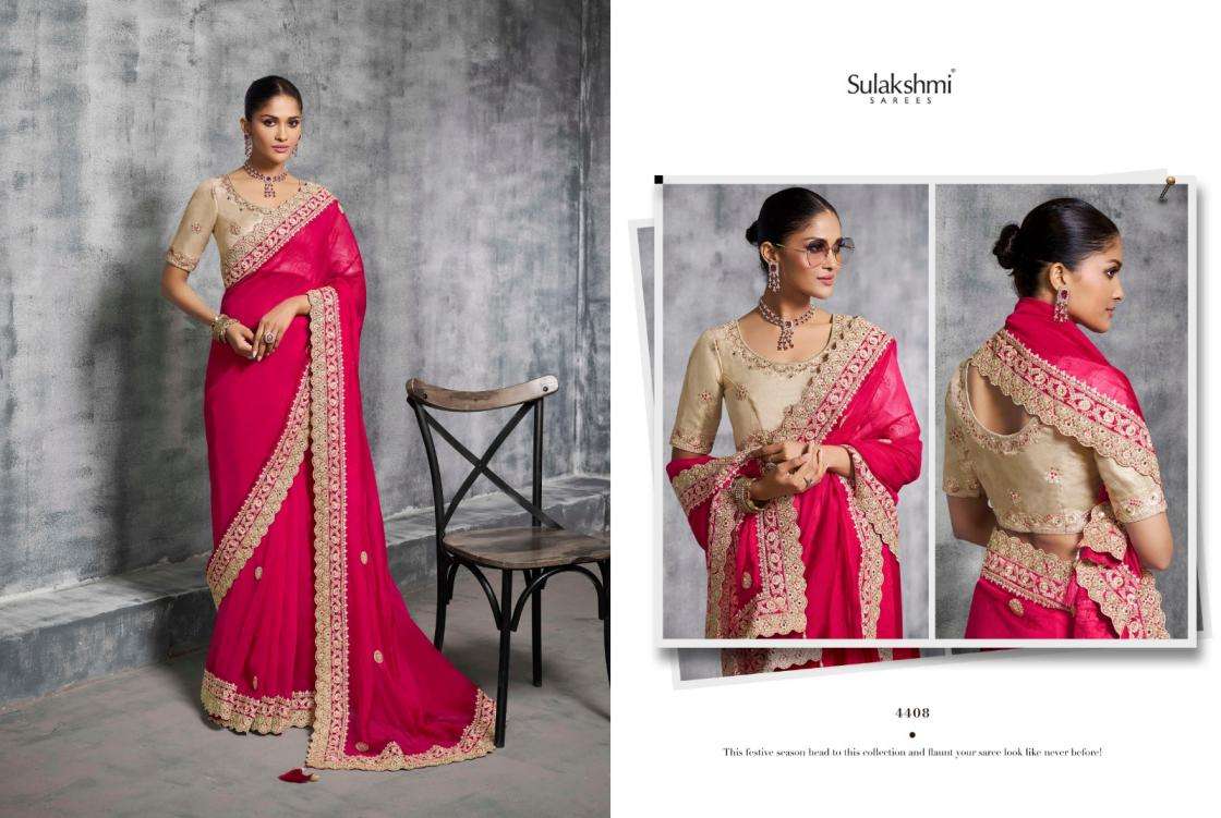 Sulakshmi Presents Kashira 4401-4412 Rangoli Satin Occasion Wear Sarees Catalog Wholesaler And Exporter 