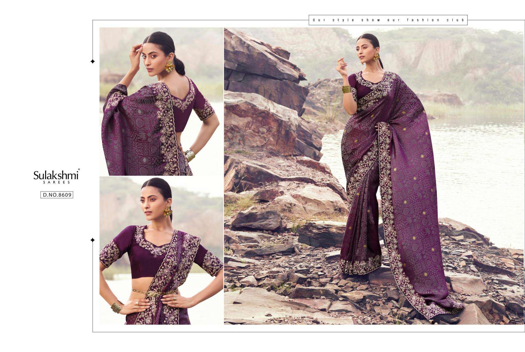 Sulakshmi Presents Varenya Tissue Silk With Jacquard Occasion Wear Sarees Catalog Wholesaler And Exporter In Surat