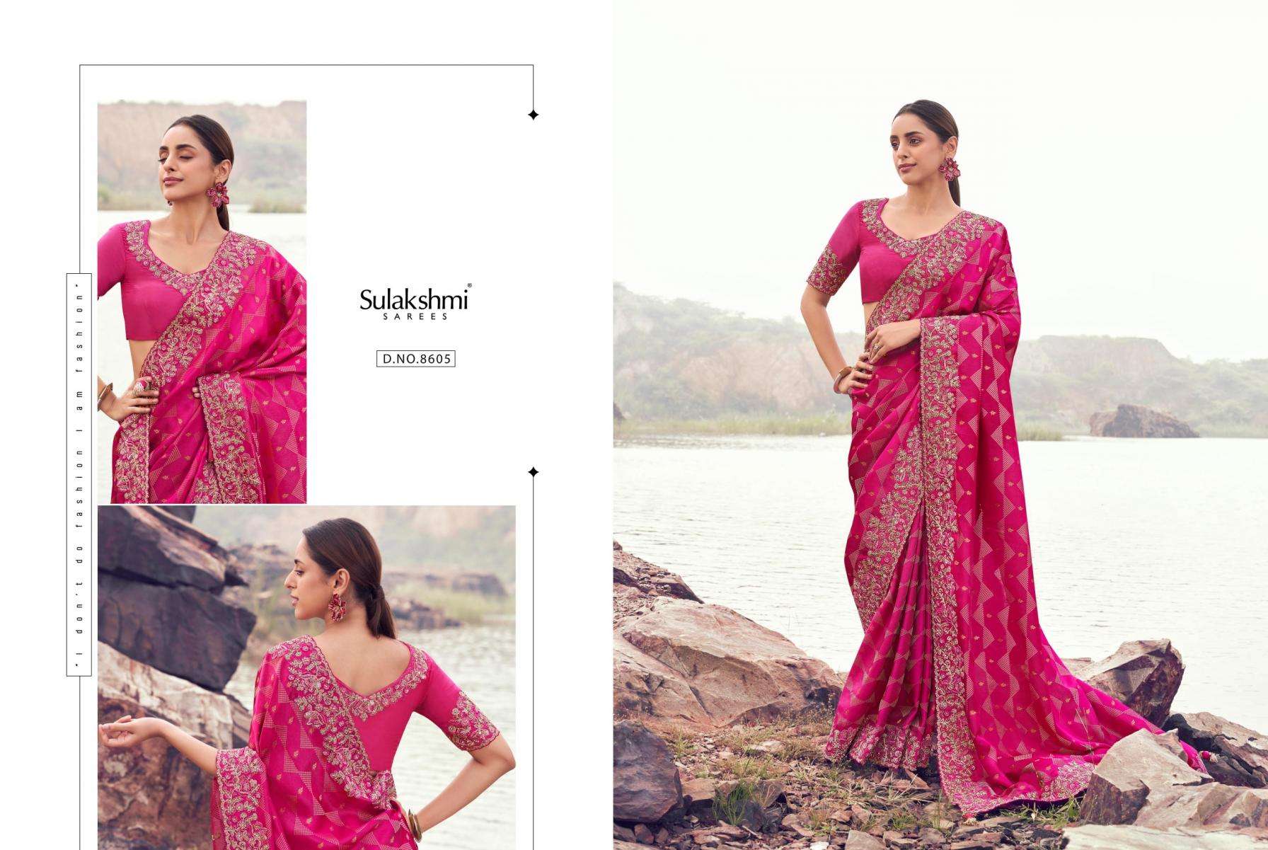 Sulakshmi Presents Varenya Tissue Silk With Jacquard Occasion Wear Sarees Catalog Wholesaler And Exporter In Surat