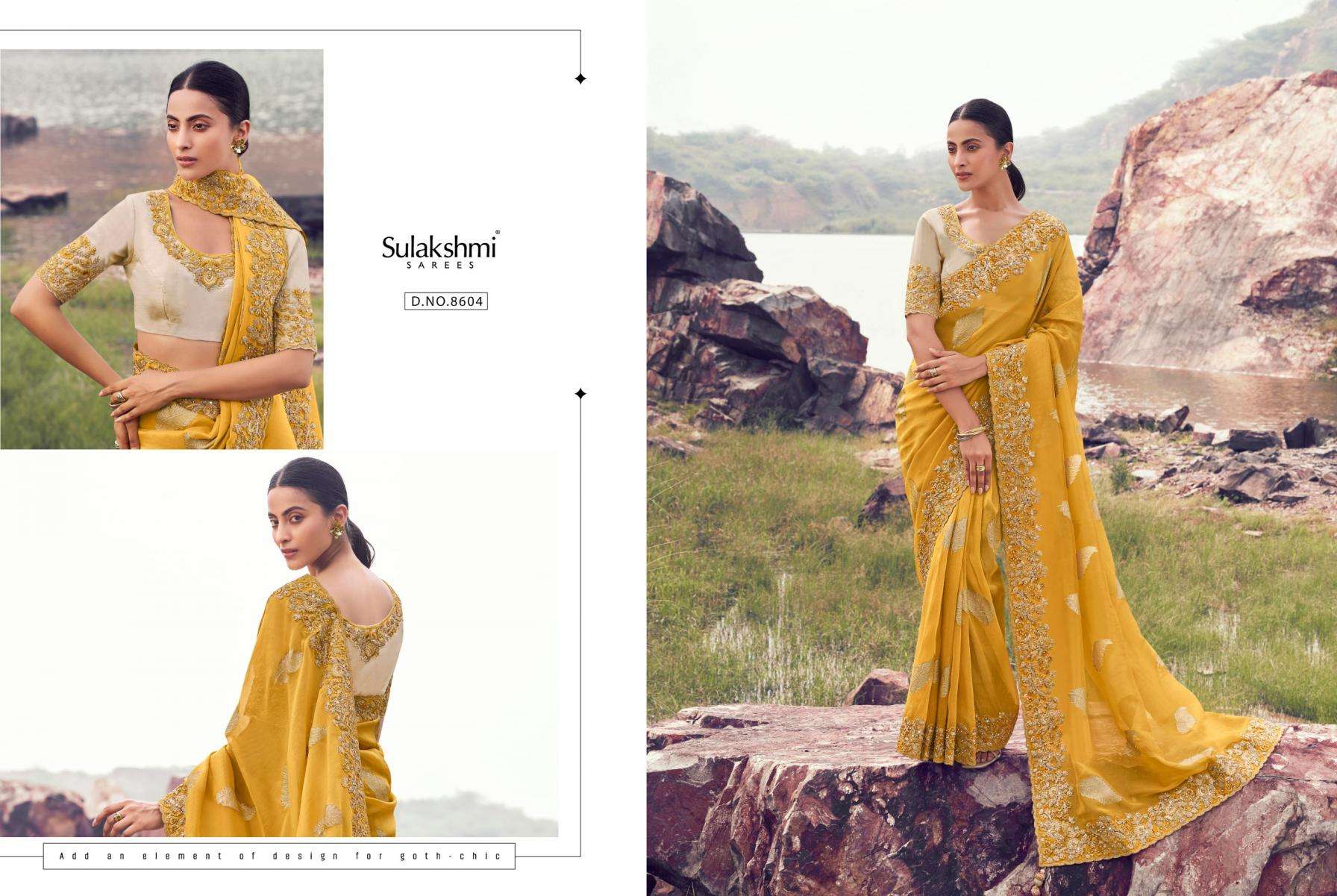 Sulakshmi Presents Varenya Tissue Silk With Jacquard Occasion Wear Sarees Catalog Wholesaler And Exporter In Surat