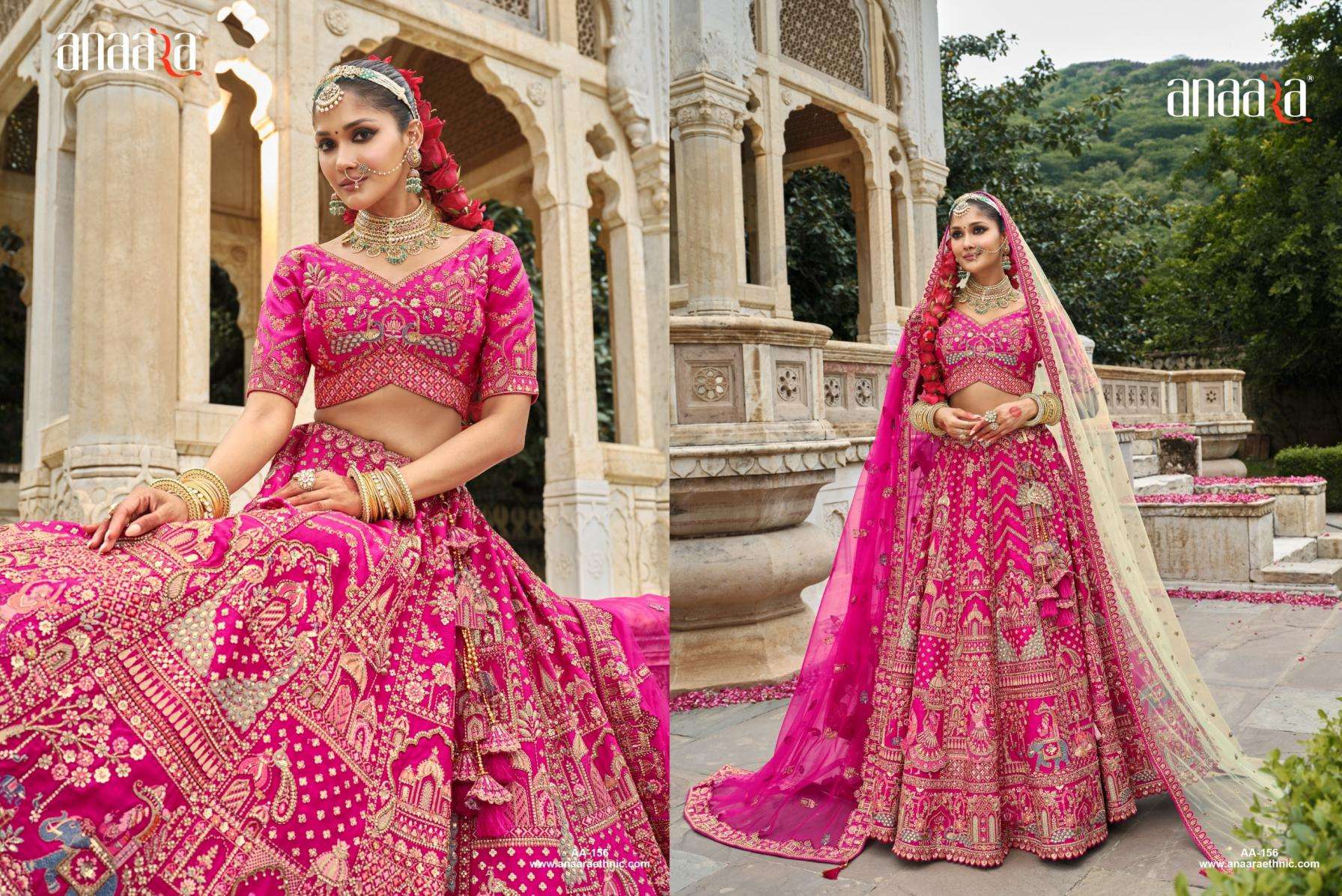 Tathastu Presents Anaara 152-164 Silk Engagement Lehenga For Bride Catalog Wholesaler And Exporter
