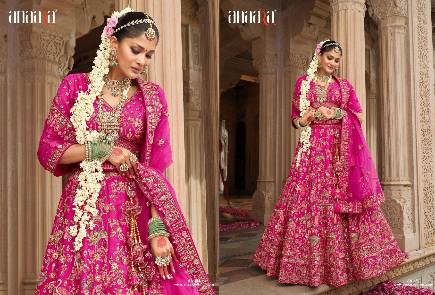 Tathastu Presents Anaara 152-164 Silk Engagement Lehenga For Bride Catalog Wholesaler And Exporter