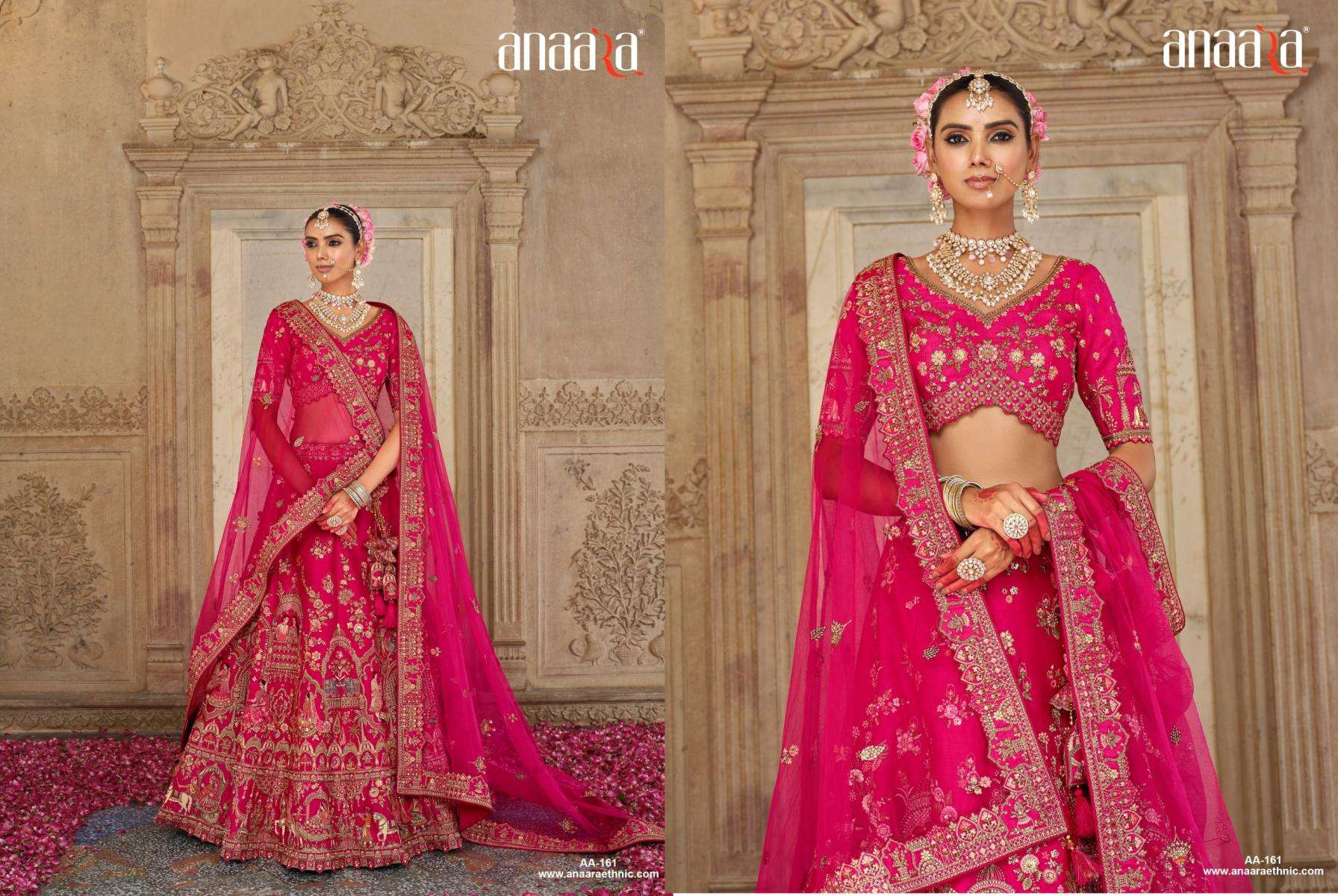 Tathastu Presents Anaara 152-164 Silk Engagement Lehenga For Bride Catalog Wholesaler And Exporter