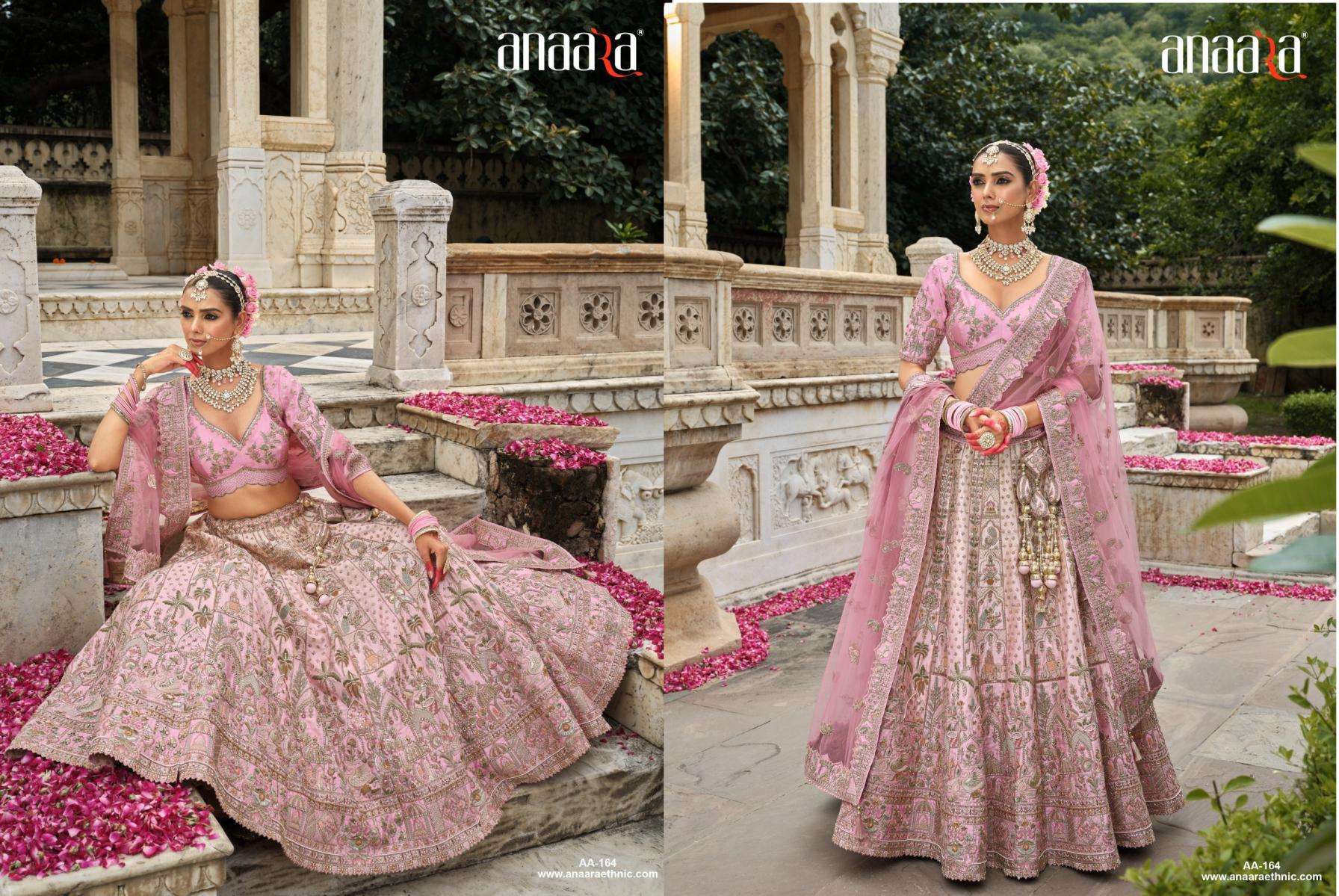 Tathastu Presents Anaara 152-164 Silk Engagement Lehenga For Bride Catalog Wholesaler And Exporter