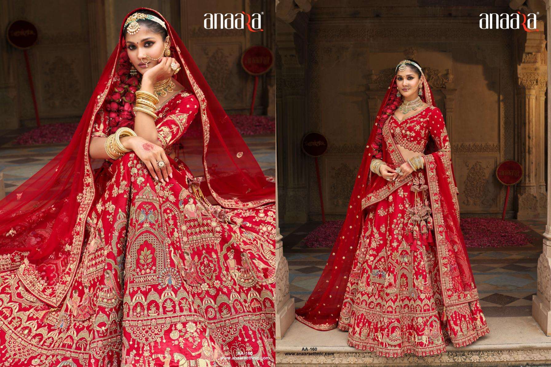 Tathastu Presents Anaara 152-164 Silk Engagement Lehenga For Bride Catalog Wholesaler And Exporter