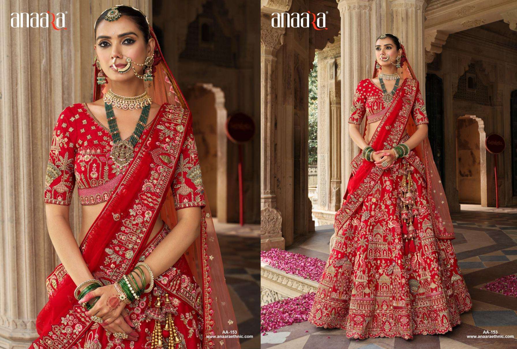 Tathastu Presents Anaara 152-164 Silk Engagement Lehenga For Bride Catalog Wholesaler And Exporter