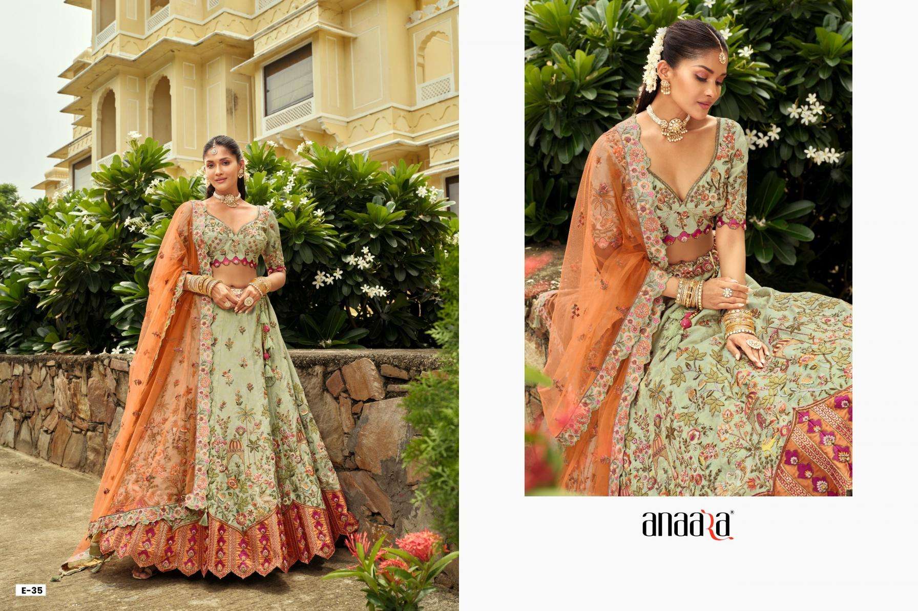 Tathastu Presents Anaara 31-40 Readymade Engagement Lehenga For Bride Catalog Wholesaler And Exporter 