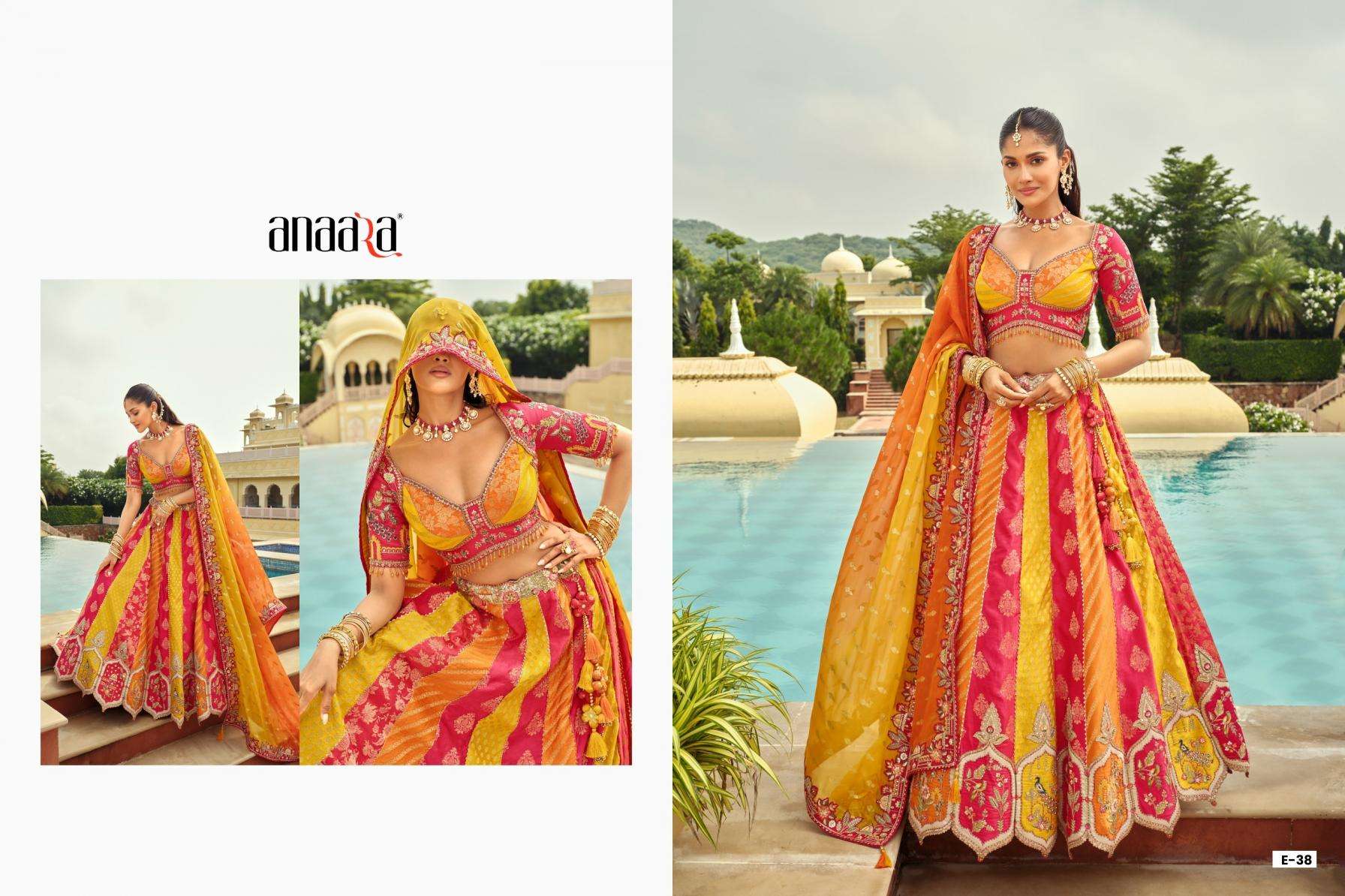 Tathastu Presents Anaara 31-40 Readymade Engagement Lehenga For Bride Catalog Wholesaler And Exporter 