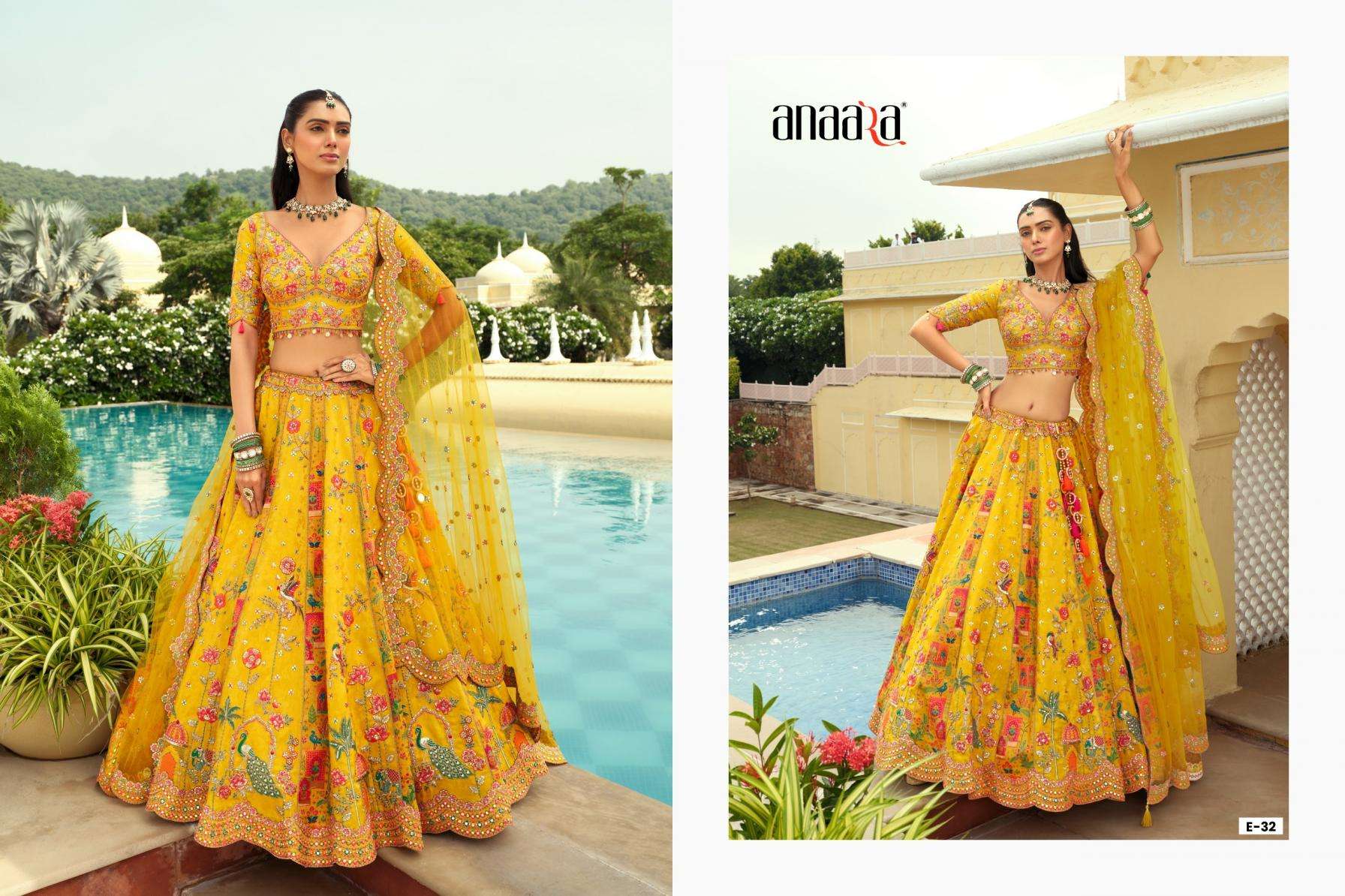 Tathastu Presents Anaara 31-40 Readymade Engagement Lehenga For Bride Catalog Wholesaler And Exporter 