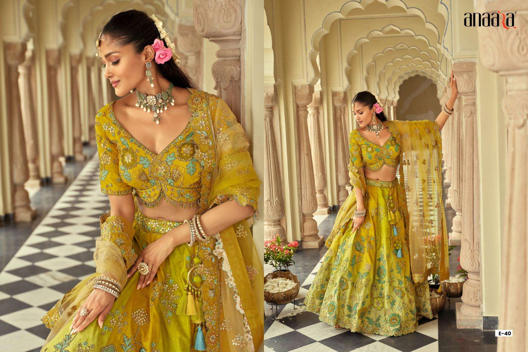 Tathastu Presents Anaara 31-40 Readymade Engagement Lehenga For Bride Catalog Wholesaler And Exporter 