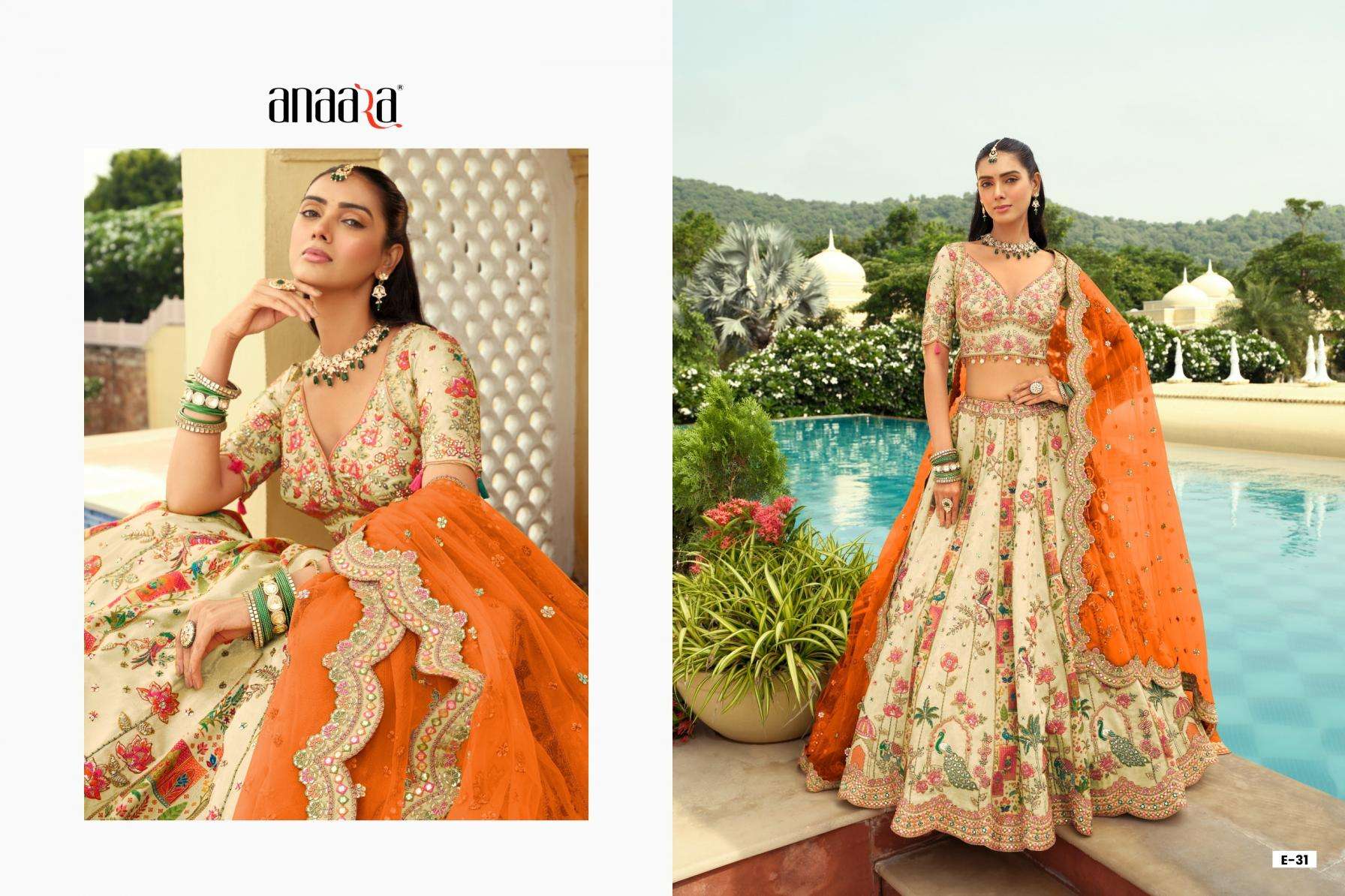 Tathastu Presents Anaara 31-40 Readymade Engagement Lehenga For Bride Catalog Wholesaler And Exporter 
