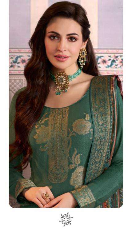 Vinay Presents Kervin Ananta Vol-6 Viscose Pashmina Jacquard Unique Dress Materials Catalog Wholesaler And Exporter 