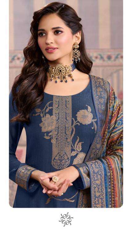 Vinay Presents Kervin Ananta Vol-6 Viscose Pashmina Jacquard Unique Dress Materials Catalog Wholesaler And Exporter 