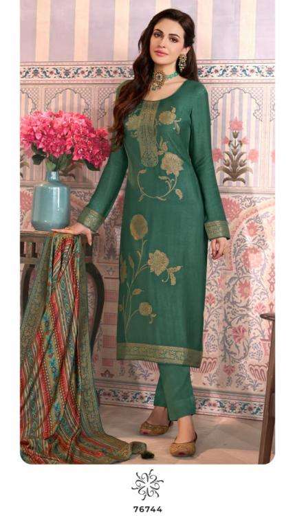 Vinay Presents Kervin Ananta Vol-6 Viscose Pashmina Jacquard Unique Dress Materials Catalog Wholesaler And Exporter 