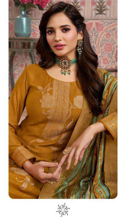 Vinay Presents Kervin Ananta Vol-6 Viscose Pashmina Jacquard Unique Dress Materials Catalog Wholesaler And Exporter 