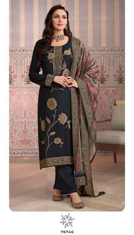 Vinay Presents Kervin Ananta Vol-6 Viscose Pashmina Jacquard Unique Dress Materials Catalog Wholesaler And Exporter 