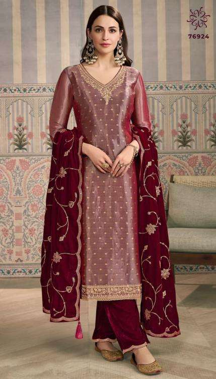 Vinay Presents Kuleesh Sarita Kanjivaram Silk Jacquard Unstitch 3pcs Salwar Suits Catalog Wholesaler And Exporter 