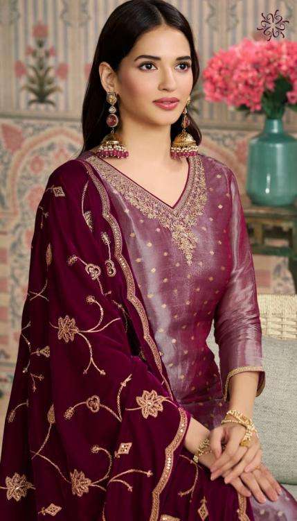 Vinay Presents Kuleesh Sarita Kanjivaram Silk Jacquard Unstitch 3pcs Salwar Suits Catalog Wholesaler And Exporter 