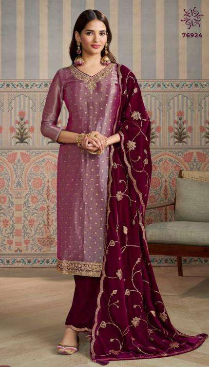 Vinay Presents Kuleesh Sarita Kanjivaram Silk Jacquard Unstitch 3pcs Salwar Suits Catalog Wholesaler And Exporter 