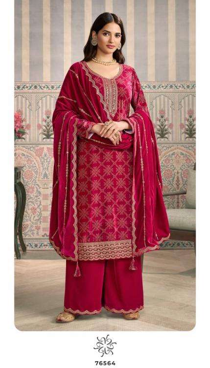 Vinay Presents Mrinal Premium Velvet Classy Look Unstitch Salwar Suits Catalog Wholesaler And Exporter 