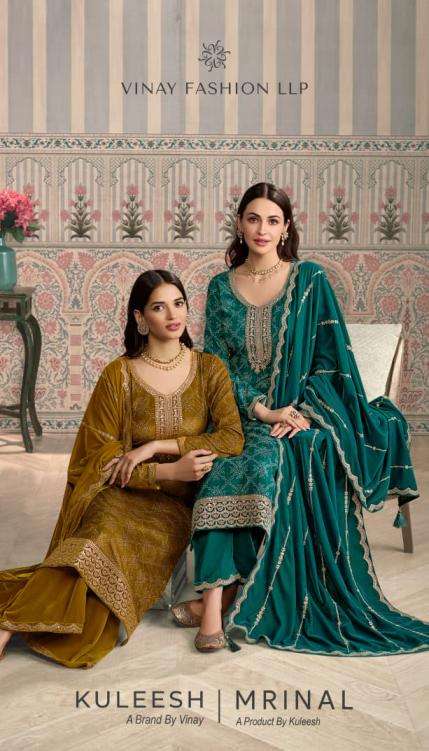 Vinay Presents Mrinal Premium Velvet Classy Look Unstitch Salwar Suits Catalog Wholesaler And Exporter 