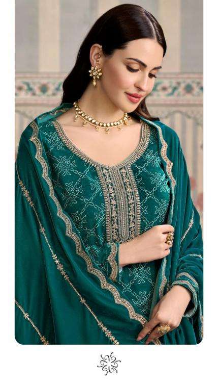 Vinay Presents Mrinal Premium Velvet Classy Look Unstitch Salwar Suits Catalog Wholesaler And Exporter 
