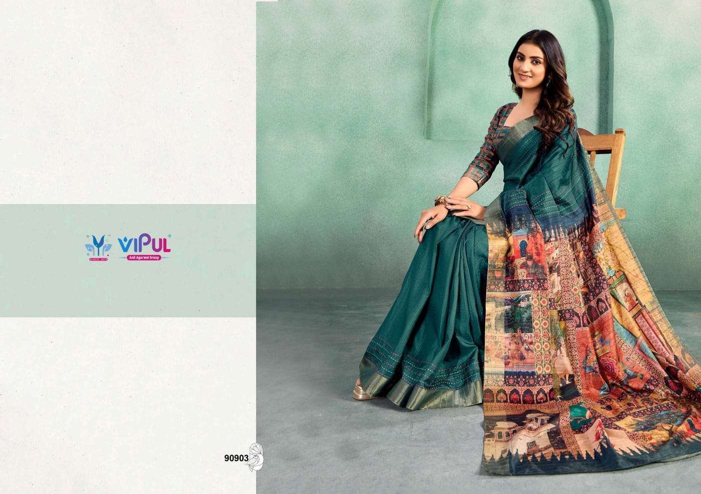 Vipul Presents Kalakruti Soft Silk Pretty Look Saree Catalog Wholesaler And Exporter In Surat