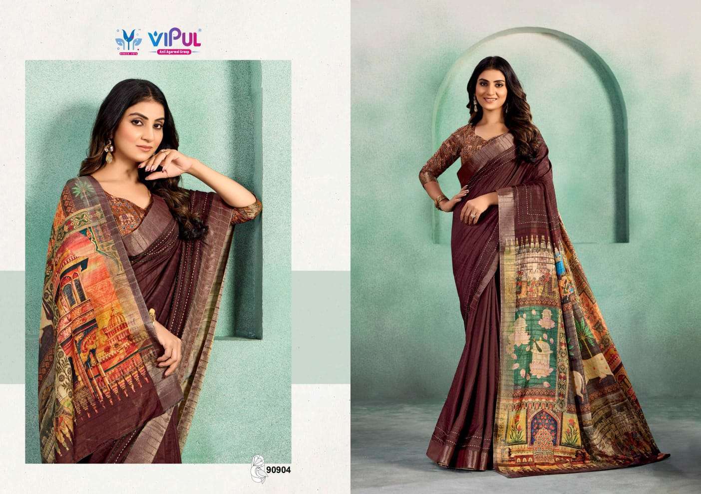 Vipul Presents Kalakruti Soft Silk Pretty Look Saree Catalog Wholesaler And Exporter In Surat