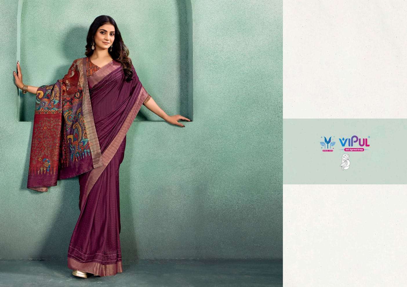 Vipul Presents Kalakruti Soft Silk Pretty Look Saree Catalog Wholesaler And Exporter In Surat