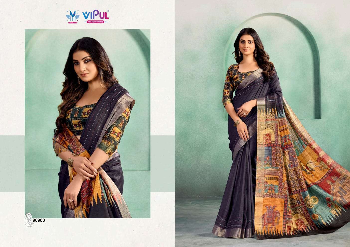Vipul Presents Kalakruti Soft Silk Pretty Look Saree Catalog Wholesaler And Exporter In Surat