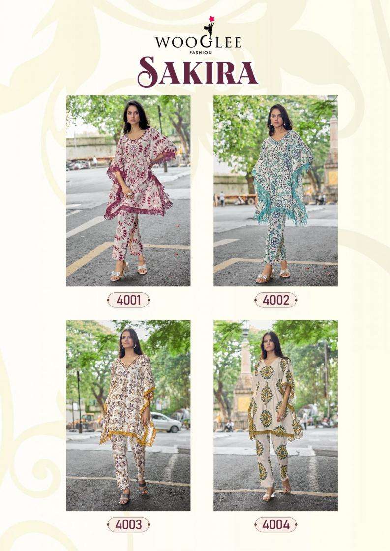 Wooglee Presents Sakira Cotton Flex Readymade Classic Co-Ord Catalog Wholesaler And Exporter 