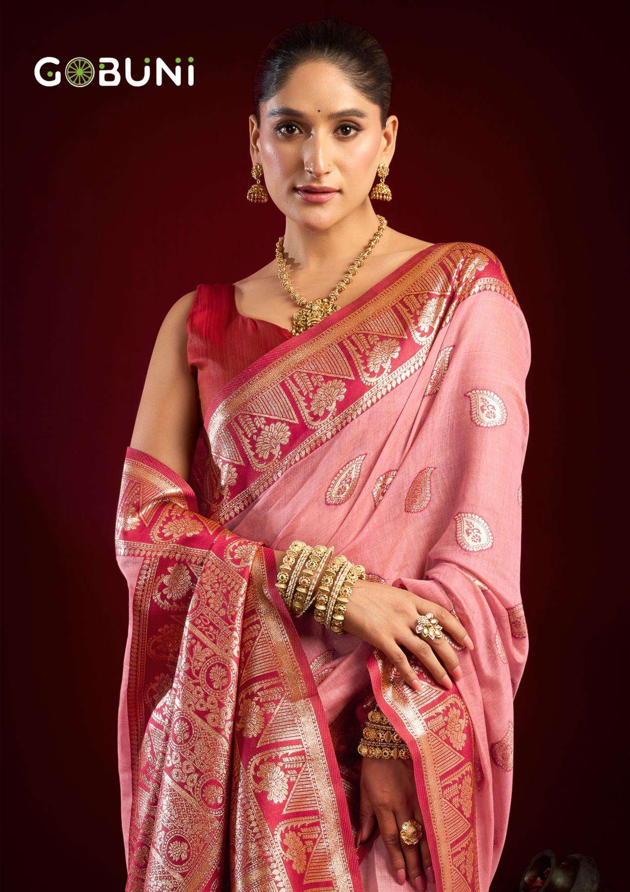 gobuni presents shivika modal banarasi shop stunning sarees for any occasion