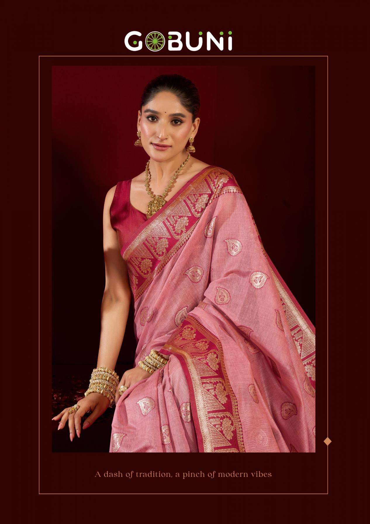 gobuni presents shivika modal banarasi shop stunning sarees for any occasion