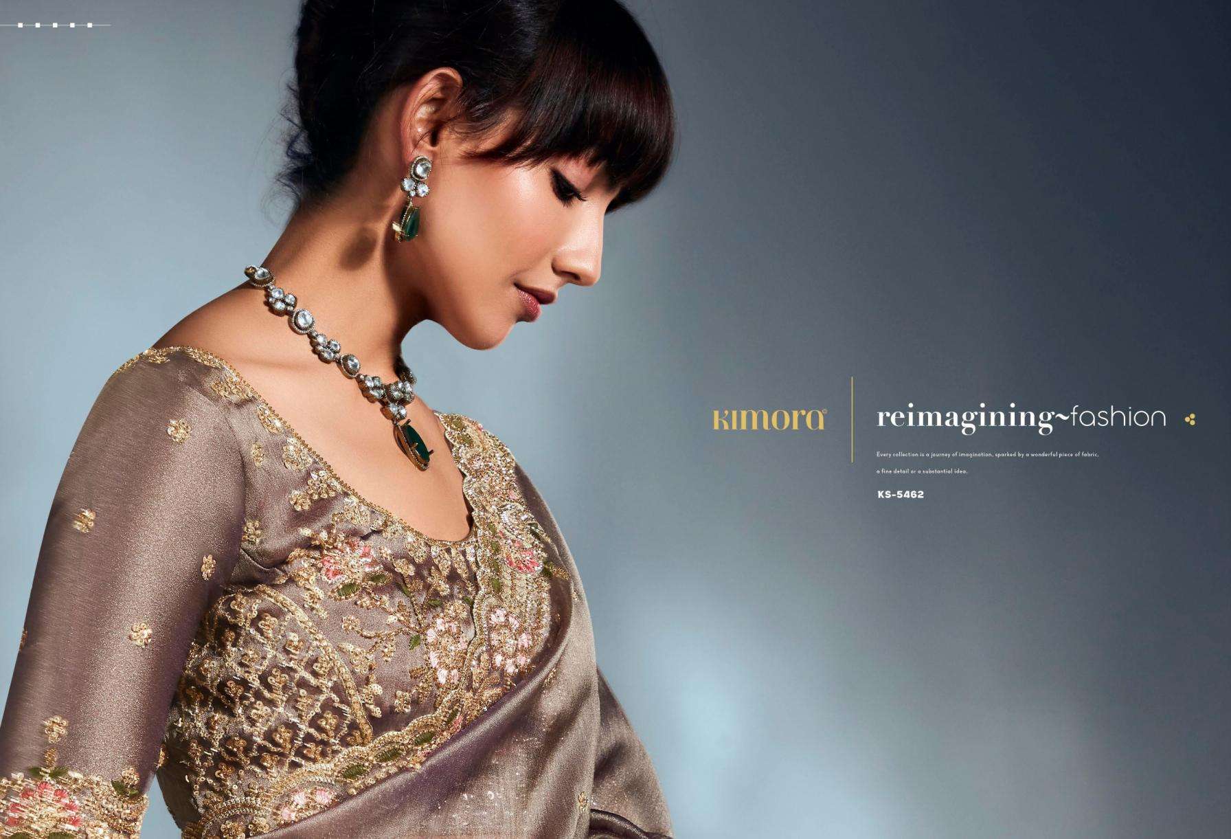 kimora presents iconic 2  sequence khatli work occasion wear sarees catalog collection