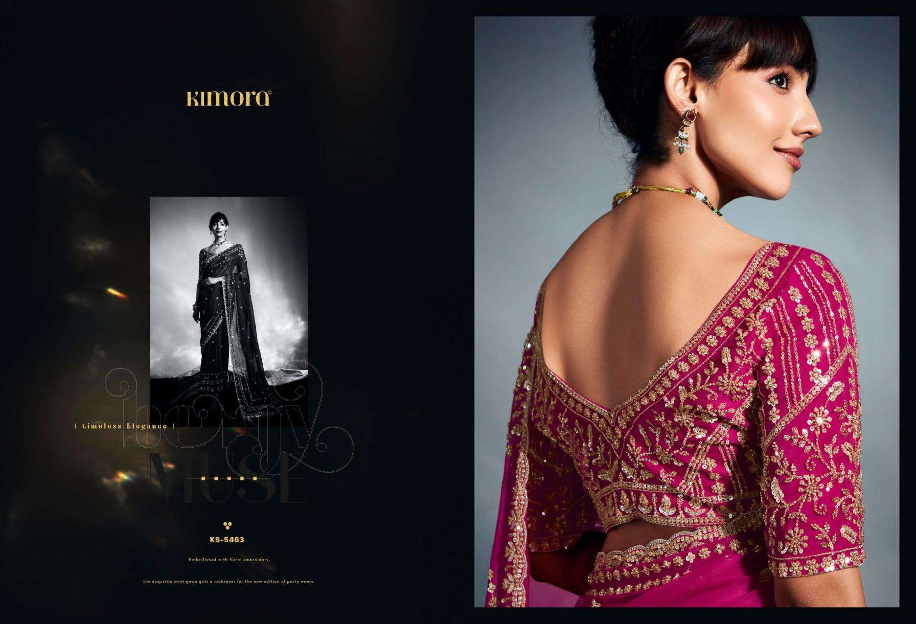kimora presents iconic 2  sequence khatli work occasion wear sarees catalog collection
