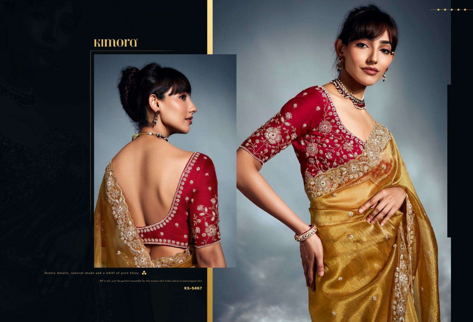 kimora presents iconic 2  sequence khatli work occasion wear sarees catalog collection