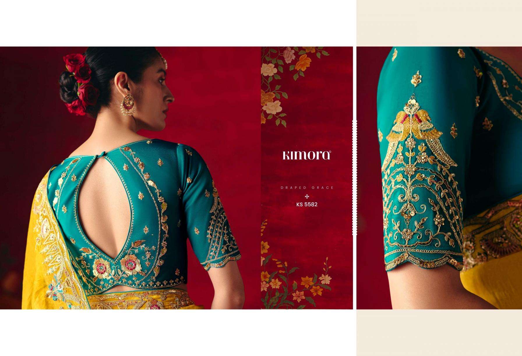  kimora presents naari 5581-5591 fancy festive wear sarees catalog collection