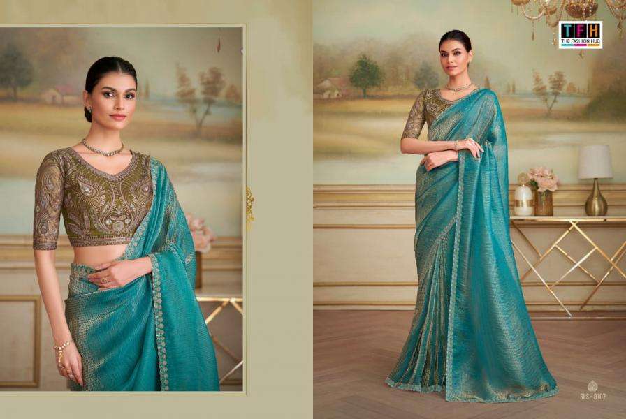 tfh presents salsa style vol 5 georgette silk traditional sarees catalog collection