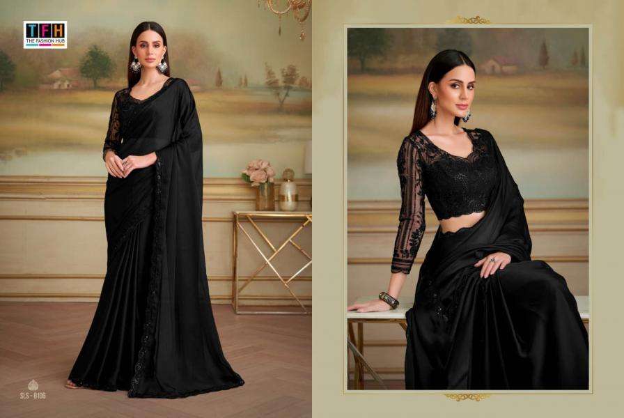 tfh presents salsa style vol 5 georgette silk traditional sarees catalog collection