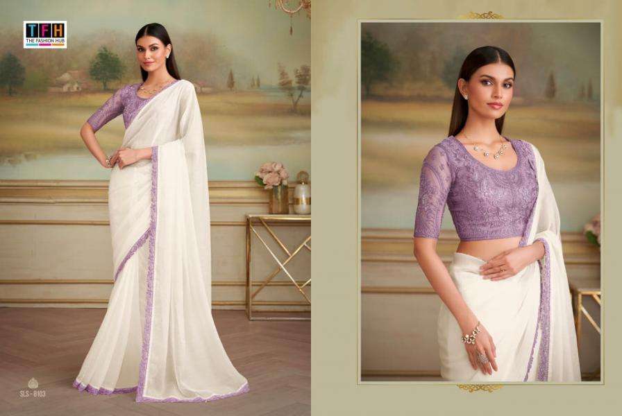 tfh presents salsa style vol 5 georgette silk traditional sarees catalog collection