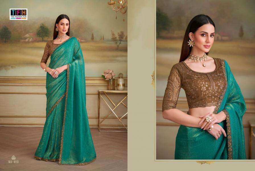 tfh presents salsa style vol 5 georgette silk traditional sarees catalog collection