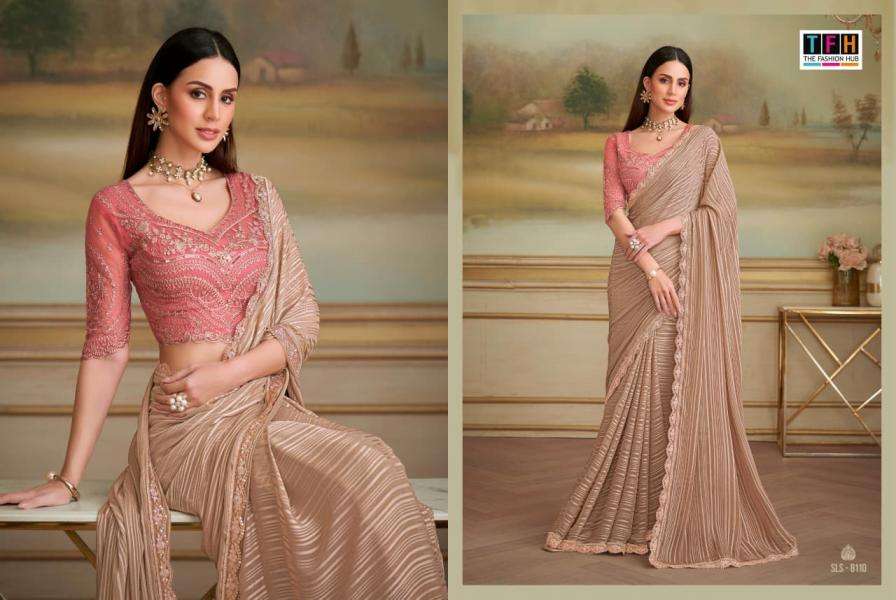 tfh presents salsa style vol 5 georgette silk traditional sarees catalog collection