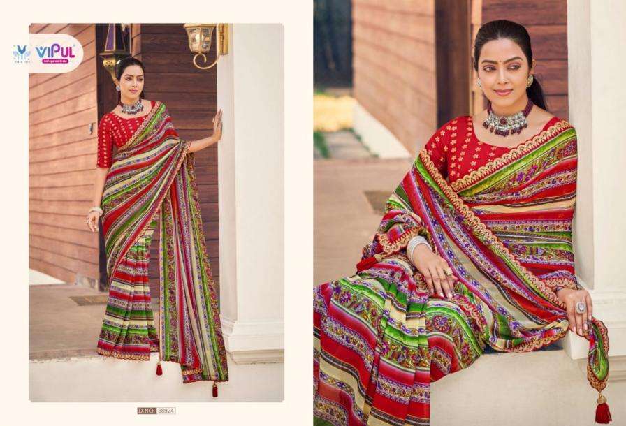 Vipul Presents Ladlee Weightless Gorgeous Look Saree Catalog Wholesaler And Exporter In Surat