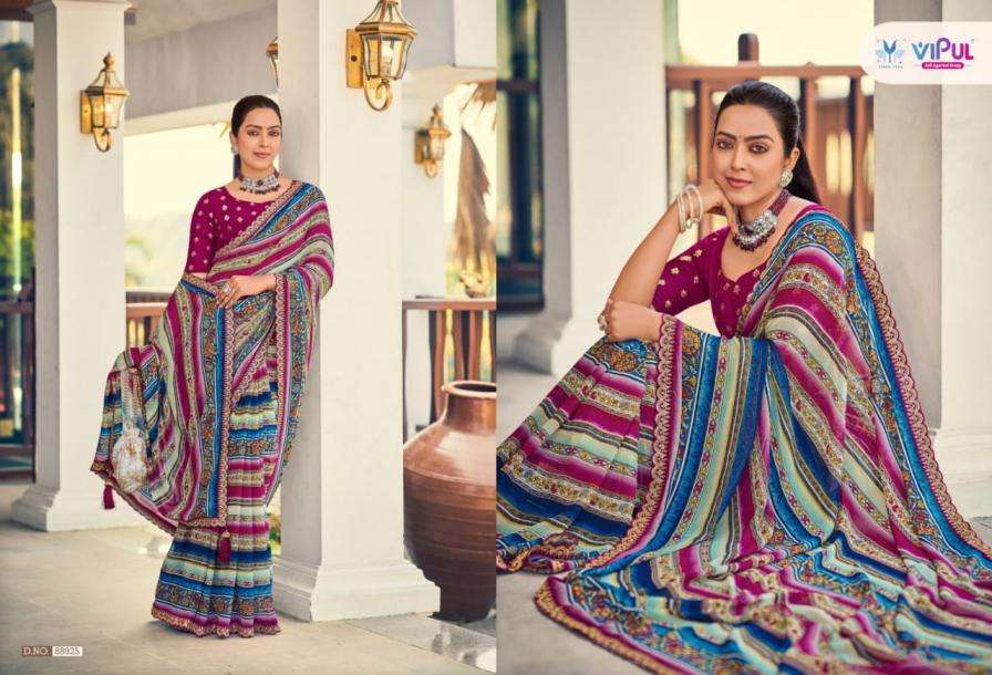 Vipul Presents Ladlee Weightless Gorgeous Look Saree Catalog Wholesaler And Exporter In Surat