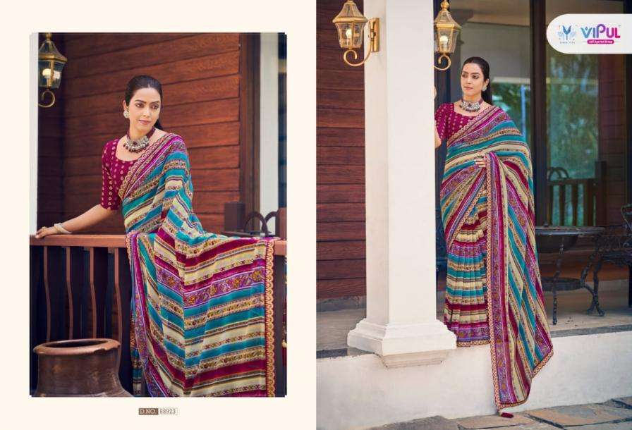 Vipul Presents Ladlee Weightless Gorgeous Look Saree Catalog Wholesaler And Exporter In Surat