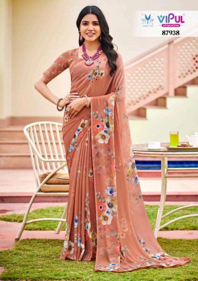 Vipul Presents Twisha 87930-87941 Unique Weightless Sarees Catalog Wholesaler And Exporter 