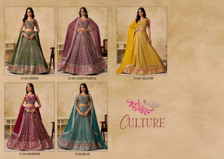 zeel presents culture georgette festive chaniya choli catalog