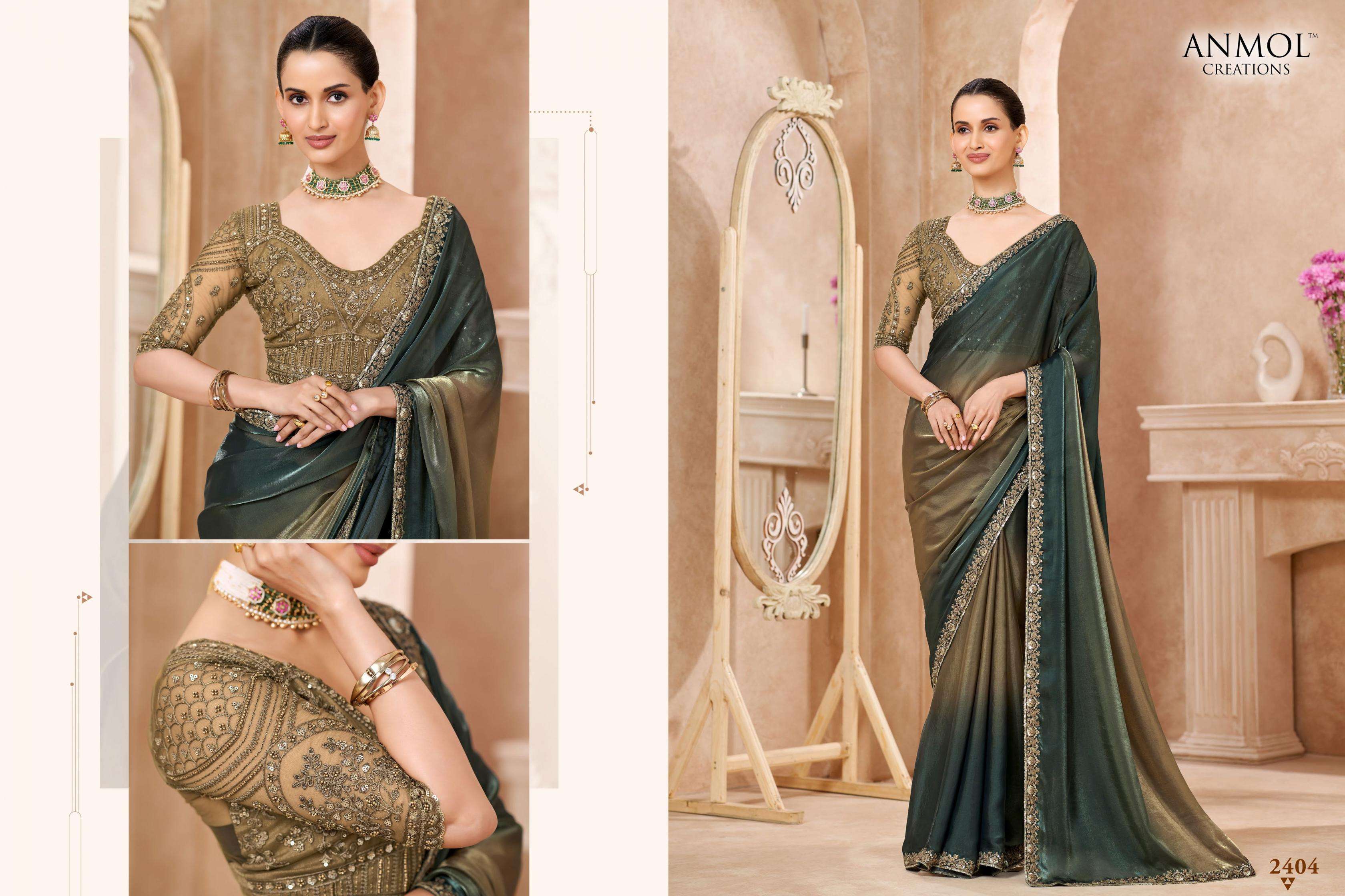 Anmol Creation Presents Kaina Exclusive Fancy Party Wear Trendy Sarees Catalog Wholesaler And Exporter