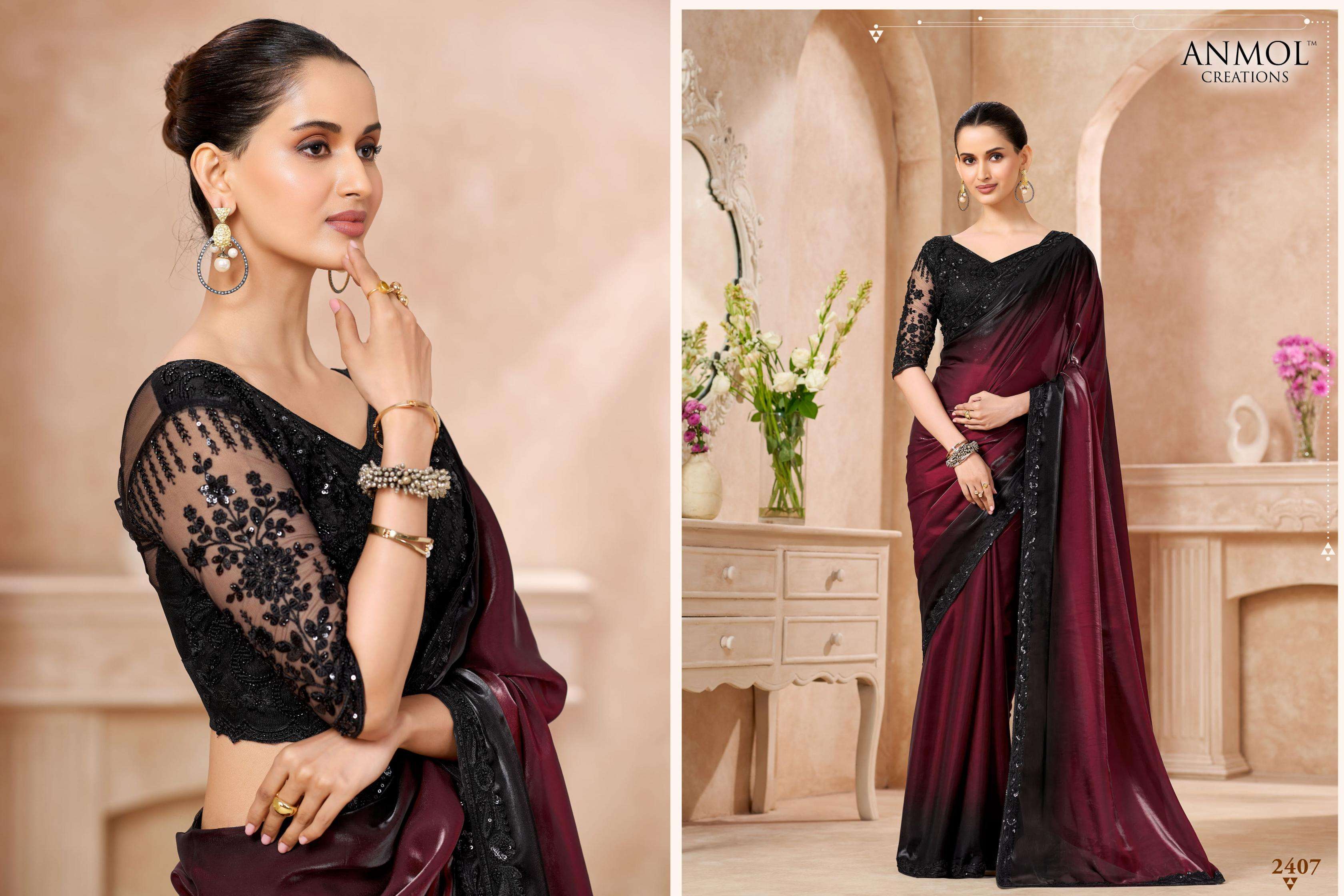 Anmol Creation Presents Kaina Exclusive Fancy Party Wear Trendy Sarees Catalog Wholesaler And Exporter